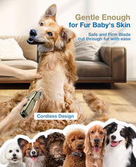 Oneisall dog clippers IPX7 washable design for thorough cleaning