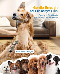 oneisall dog clippers IPX7 waterproof for easy cleaning after sessions.