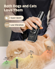 oneisall dog clippers lcd-battery-indicator, plan grooming around battery life