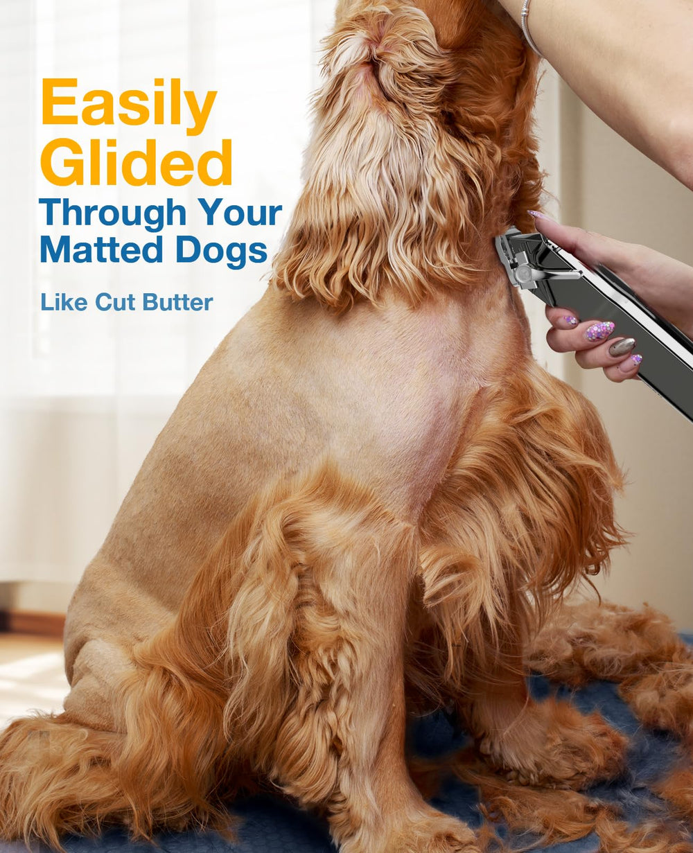 oneisall dog clippers low-noise design keeps pets calm during trimming.