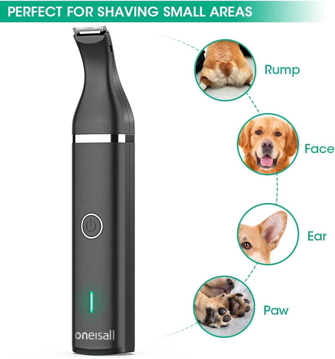 oneisall dog clippers removable blade for thorough cleaning.