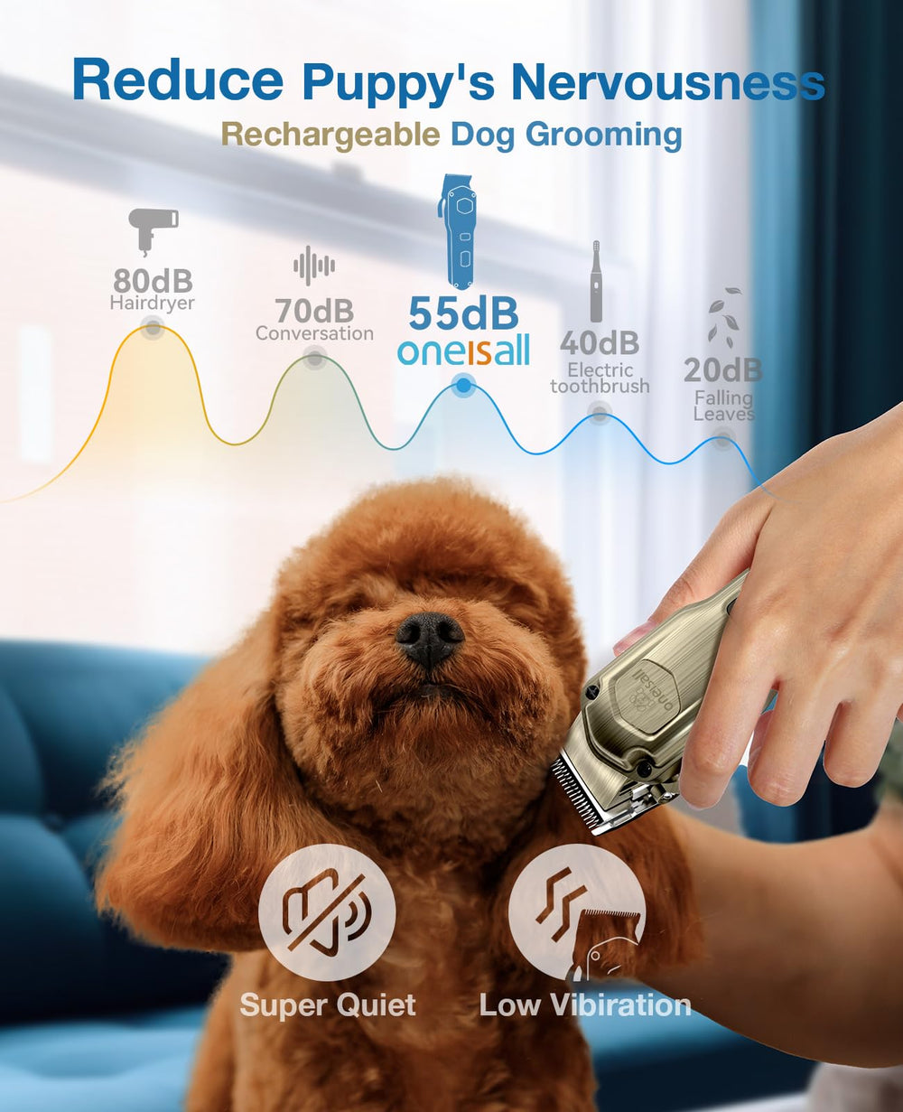 Oneisall dog clippers stainless blade close-up emphasizes durability