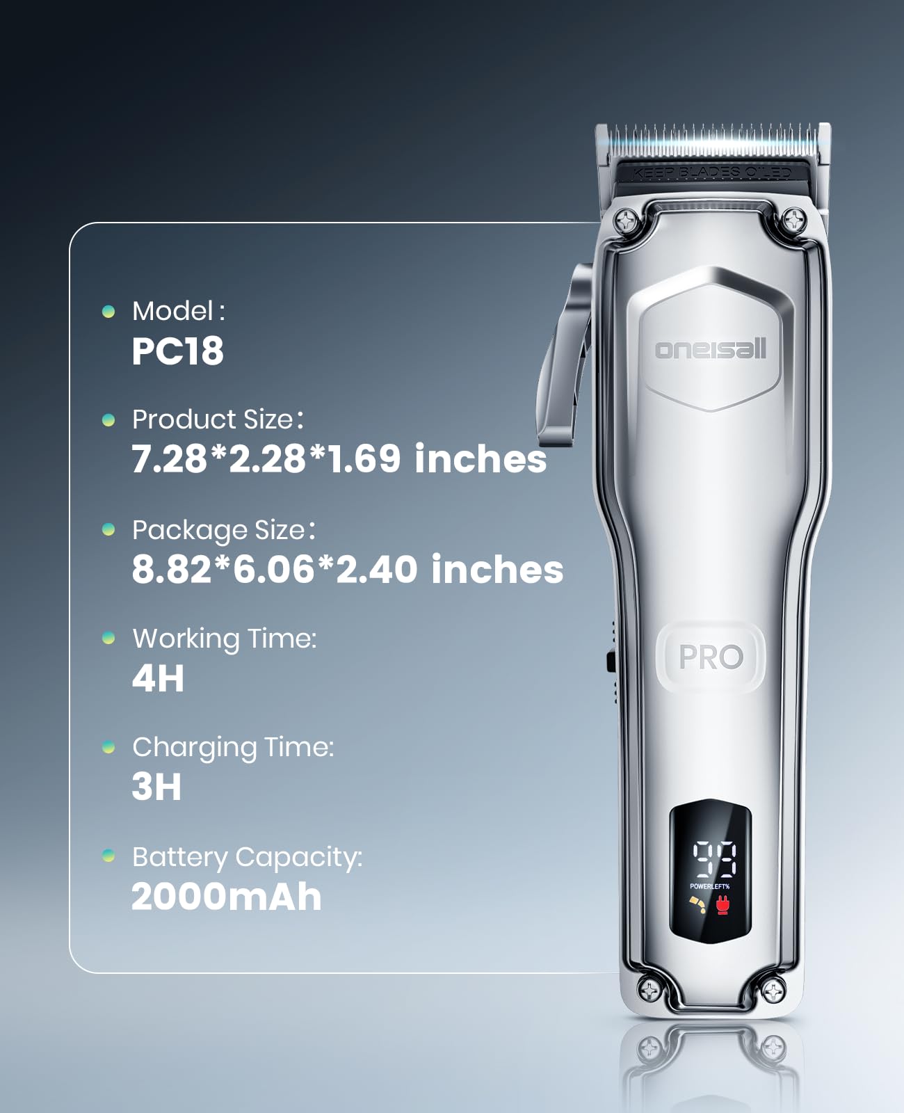 oneisall dog clippers warranty image communicates 2-year replacement guarantee
