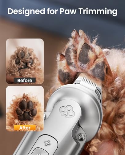 oneisall dog grooming kit three speeds in use for easy beginner grooming