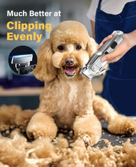 oneisall 6800rpm motor delivers fast, smooth grooming on thick fur