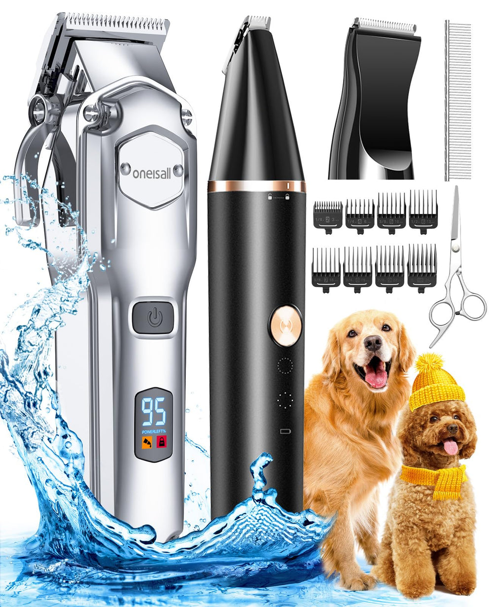 oneisall dog grooming kit heavy-hair-blades for thick coats deliver precise trimming
