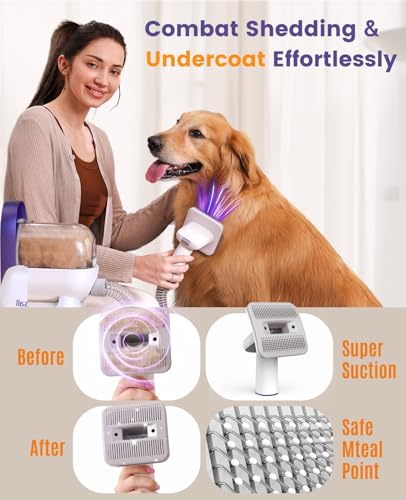 oneisall dog grooming kit works across floors, sofas, and carpets.