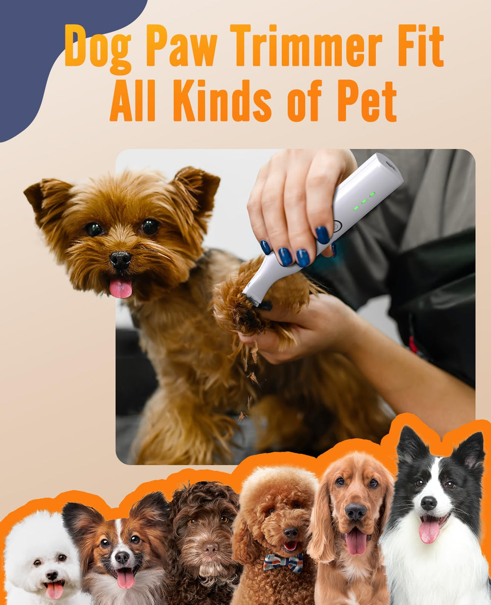 oneisall dog paw trimmer double blades close-up for precise trimming