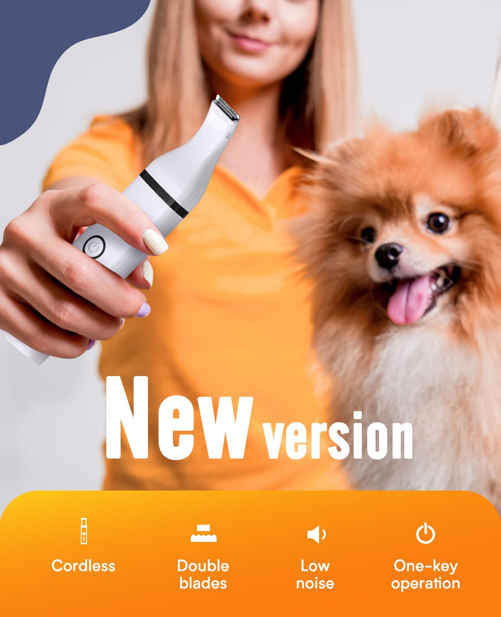 oneisall dog paw trimmer easy-clean detachable blades for maintenance