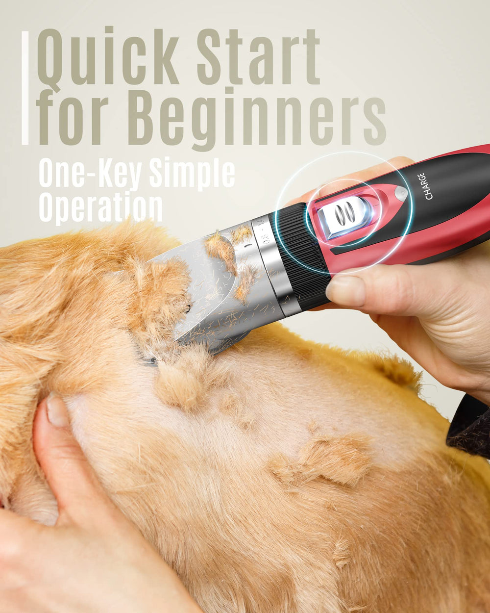 Oneisall dog shaver rechargeable battery highlights cordless grooming freedom