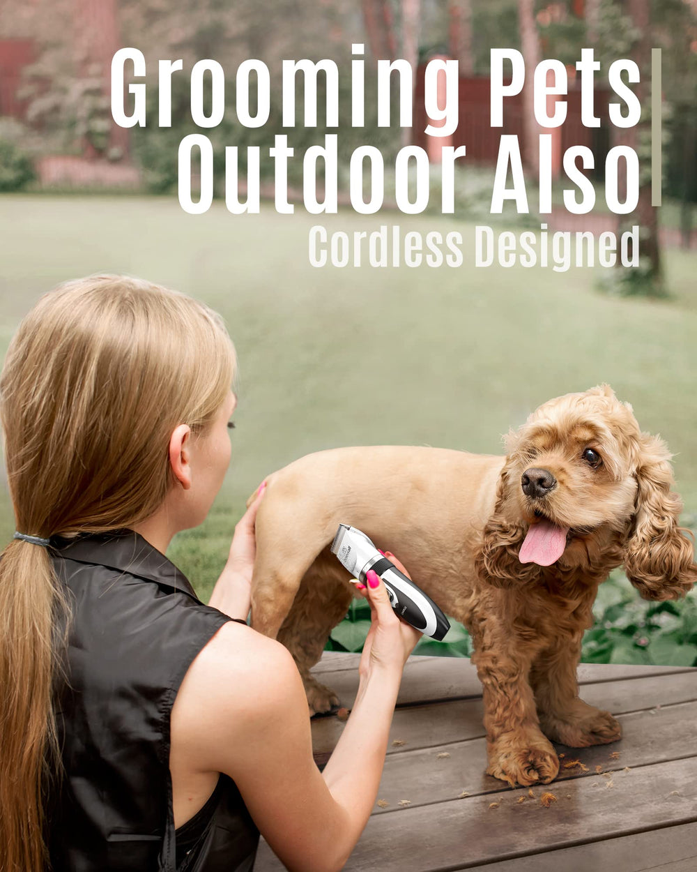 Oneisall dog shaver with guide combs helps achieve varied coat lengths safely