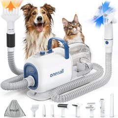 oneisall dog vacuum-dryer-kit for at-home grooming and shedding control