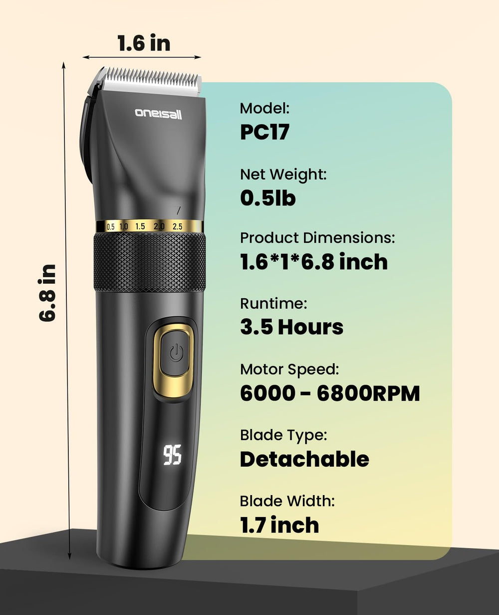 Oneisall ergonomic handle enhances control during extended grooming sessions