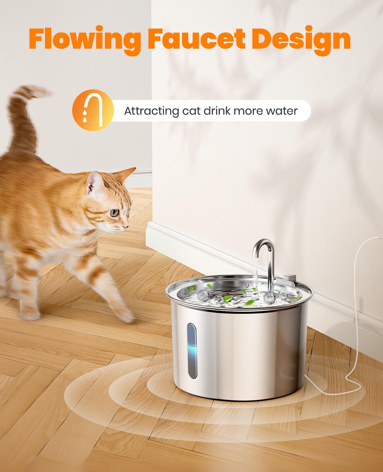 oneisall faucet spout design for convenient, spill-minimized drinking