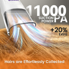 oneisall grooming vacuum 1.5L dust box stores loose hair neatly