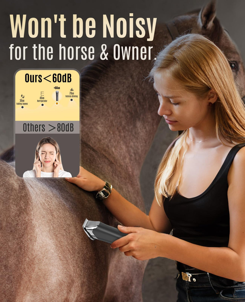 oneisall horse clippers detachable-blade ensures safe cleaning and blade maintenance.