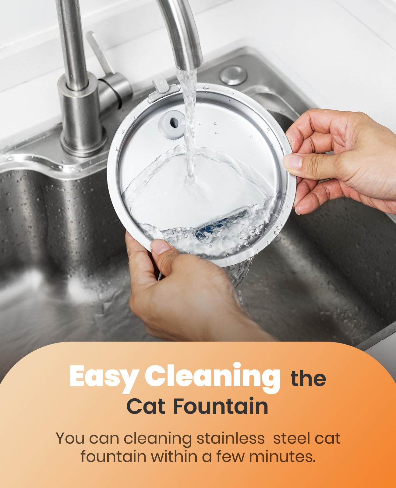oneisall indoor cat hydration fountain minimizes mess and clutter