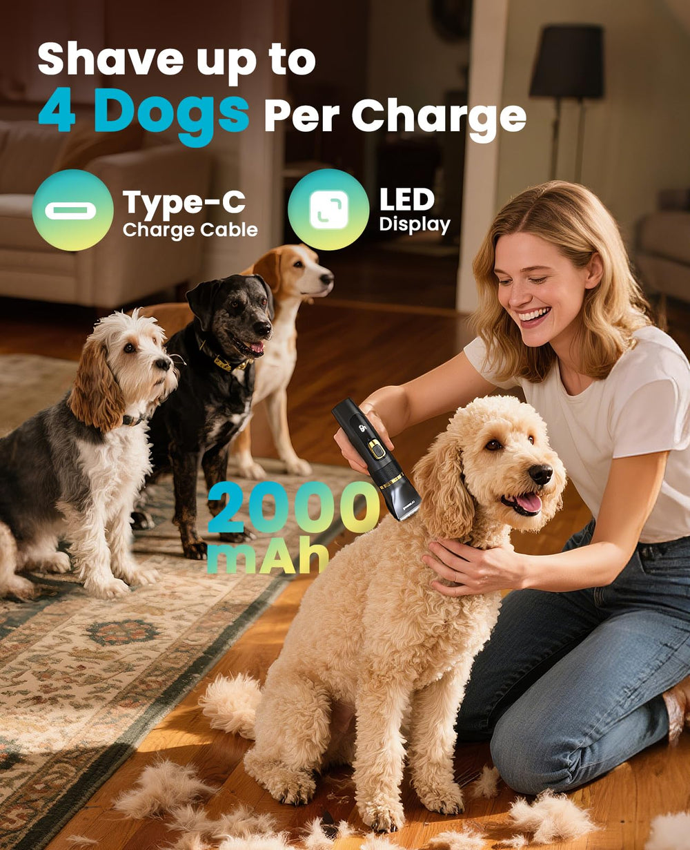 Oneisall LED battery display shows real-time charge level during grooming
