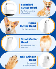 Oneisall low-noise paw-trimmer reduces grooming stress for pets.
