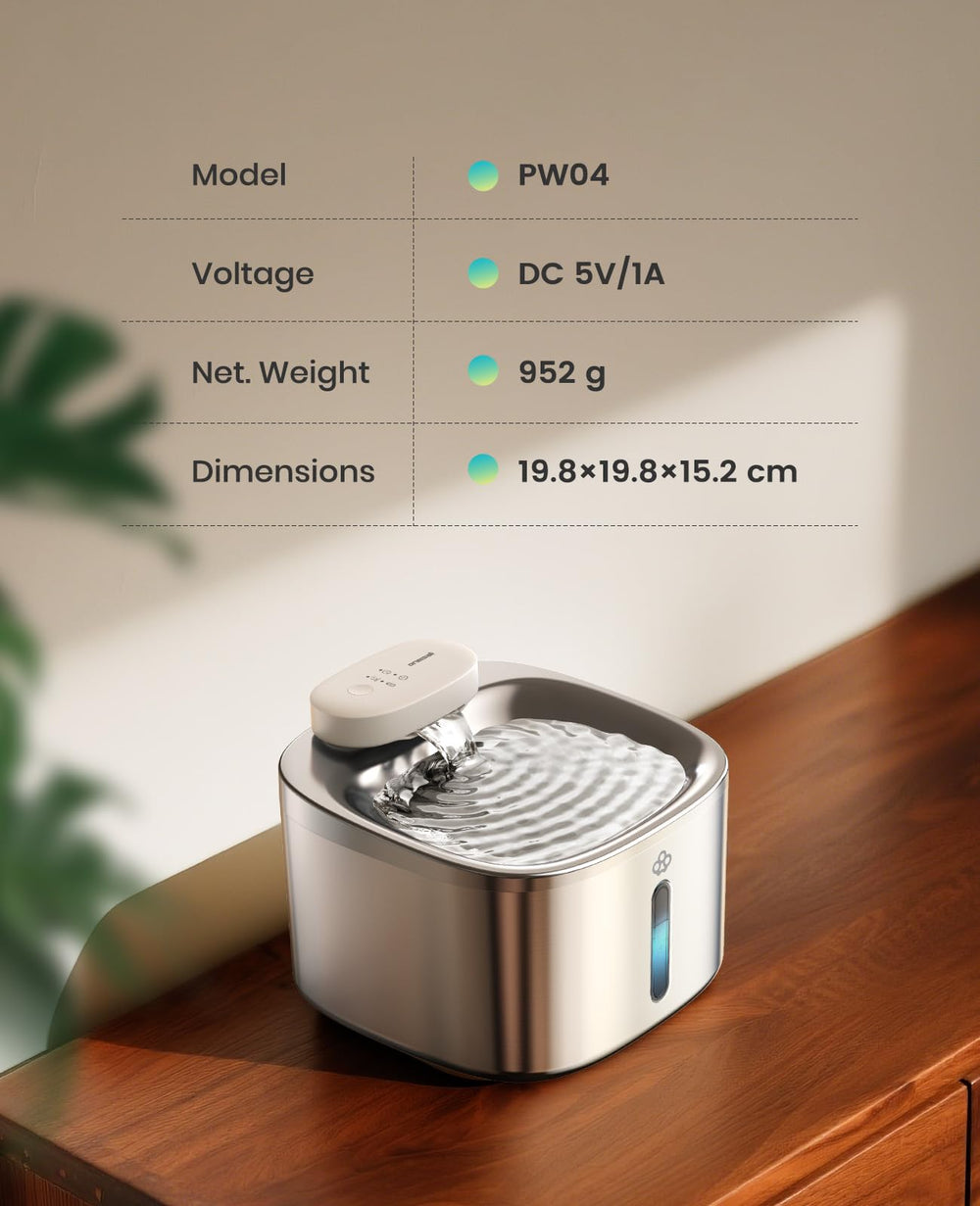 oneisall motion sensor mode shows automatic water flow when a cat approaches