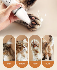 Oneisall noiseless trimmer demonstrates ultralow 50dB operation for calm cats.
