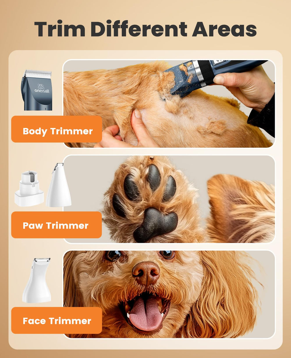 oneisall paw-trimmer blade closeup highlights safety and sharpness for small-area trims
