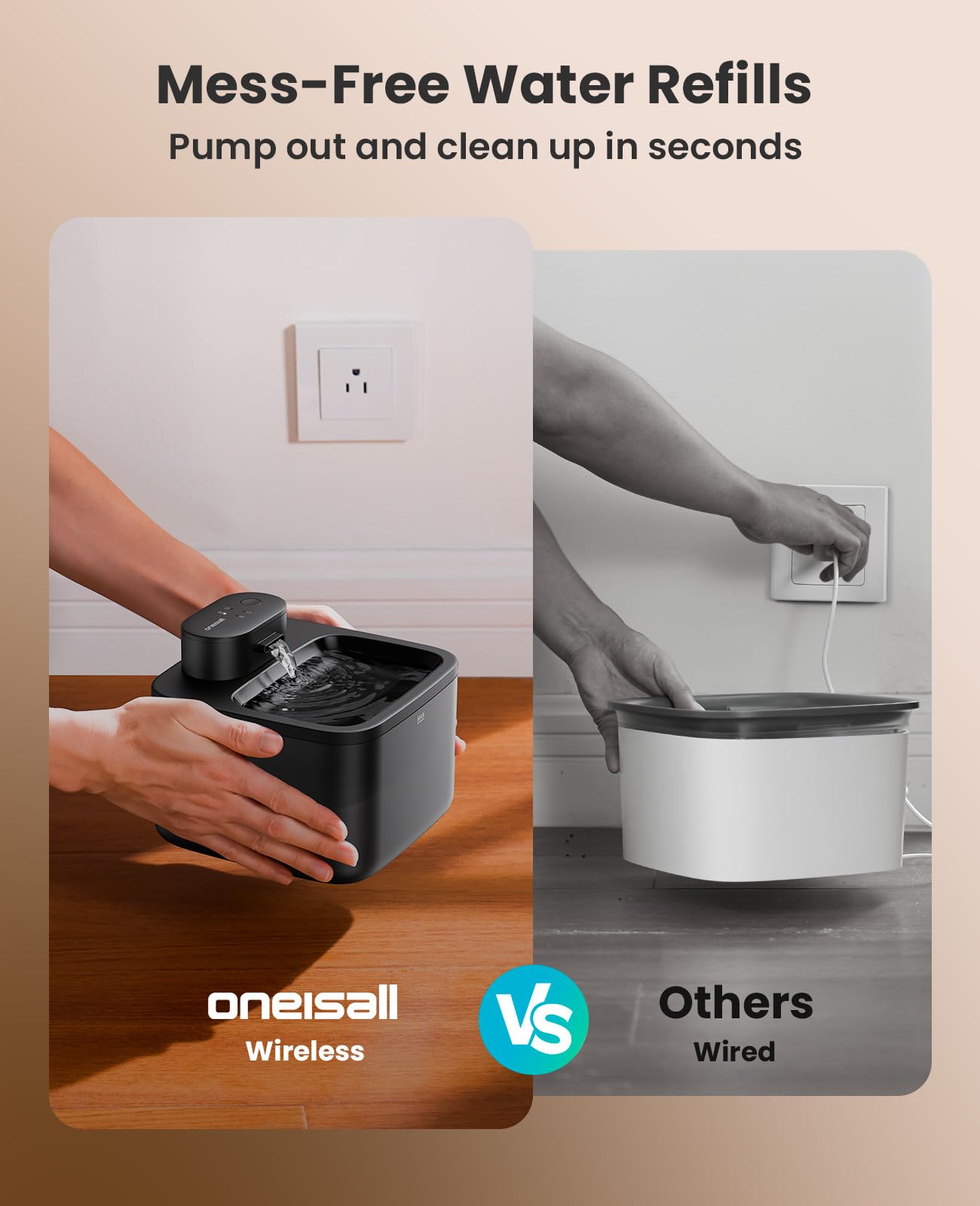 Oneisall rechargeable-battery-4000mAh supports long cordless use.