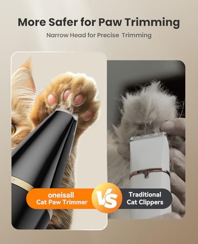 oneisall removable blade cat clippers for underwater cleaning.