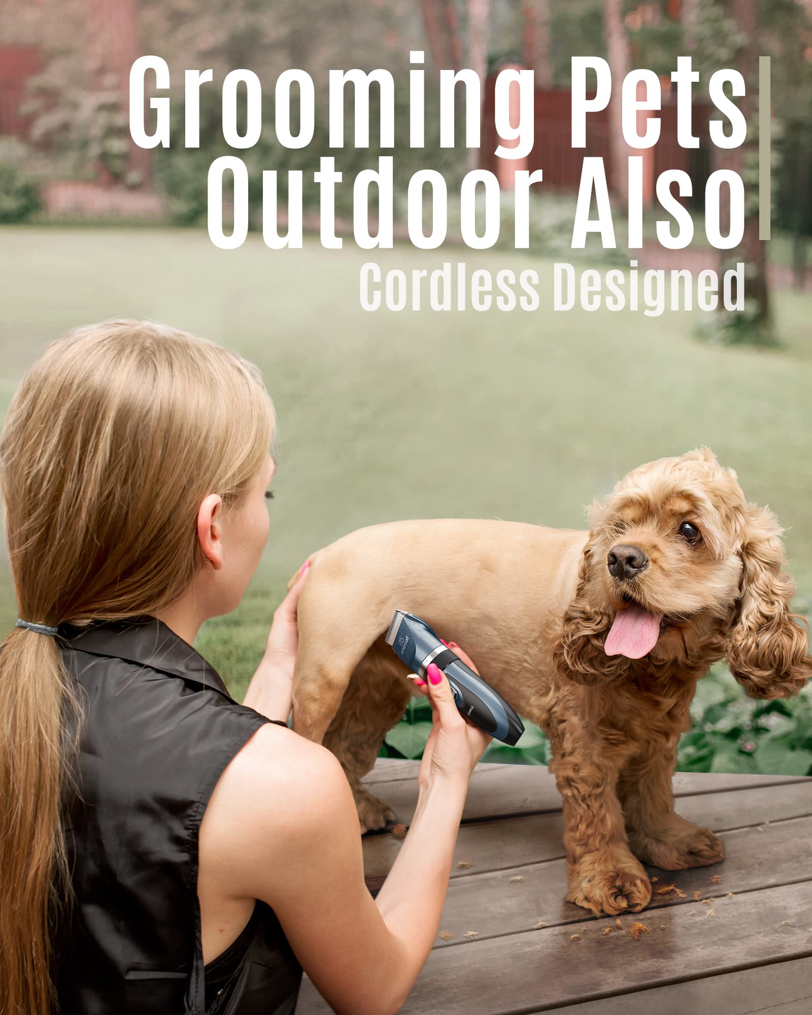 oneisall stainless steel blade with three-layer safety protects pets during trimming.