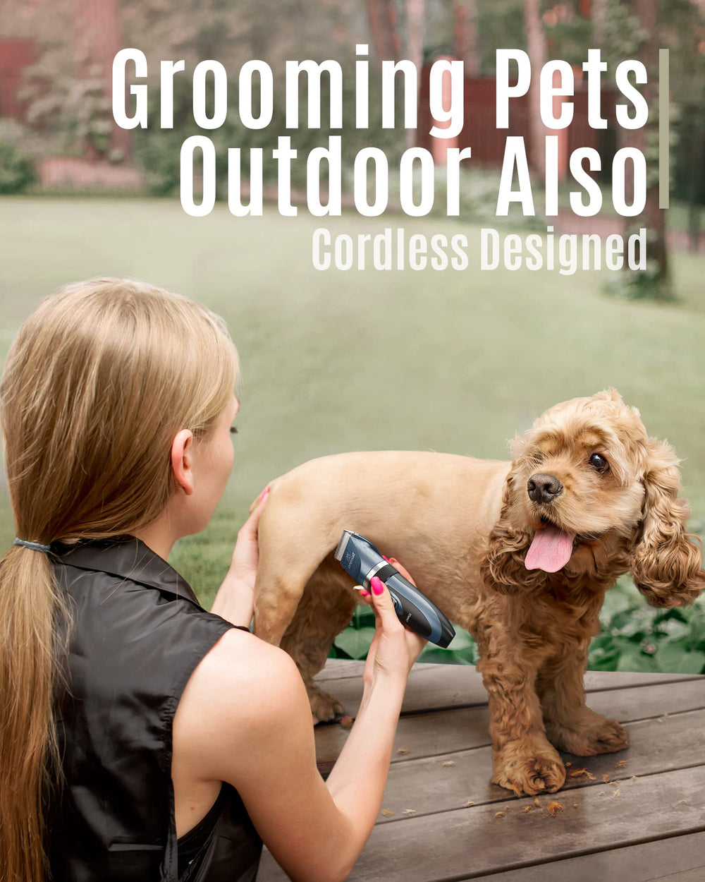 oneisall stainless steel blade with three-layer safety protects pets during trimming.