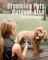 oneisall stainless steel blade with three-layer safety protects pets during trimming.