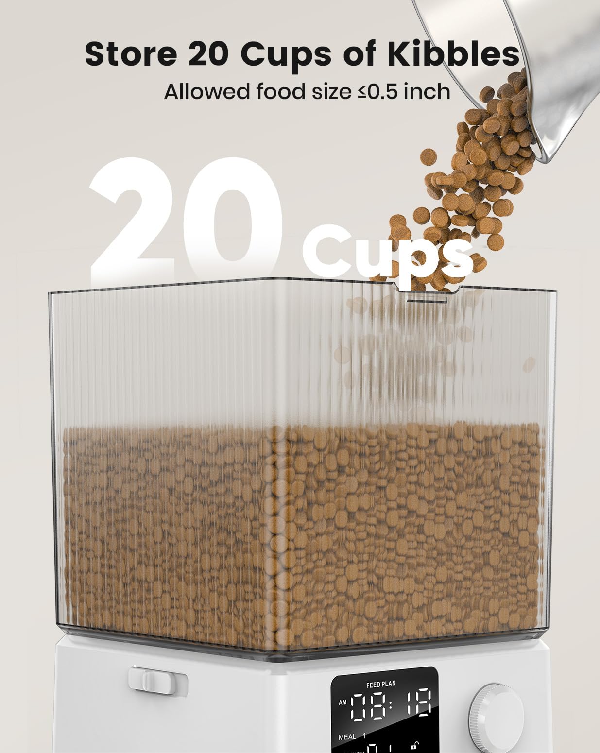 oneisall stay-fresh desiccants preserve kibble quality between feeds.