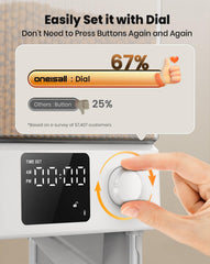 oneisall voice recorder module shows 10-second message for mealtime cues.