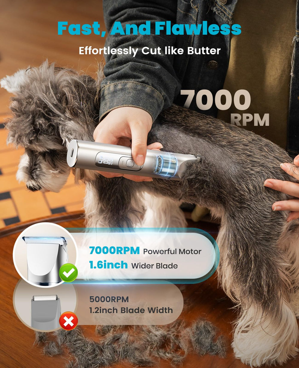 oneisall waterproof dog clippers withstand post-bath cleanup easily