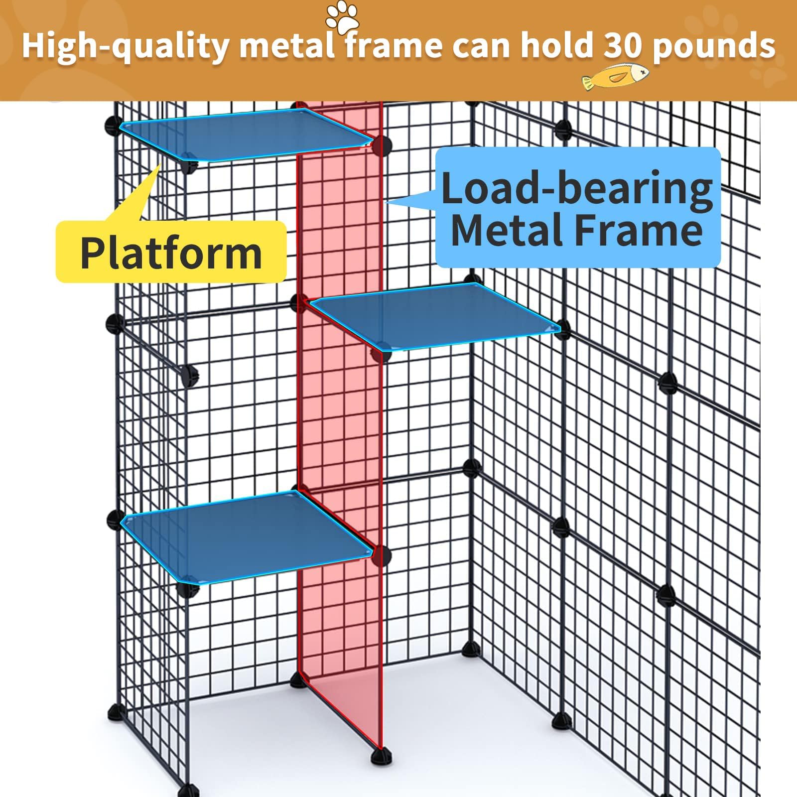 Oneluck durable metal frame provides sturdy outdoor support