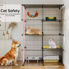 Oneluck sub-area two-level platform design offers paw-safe climbing and resting zones