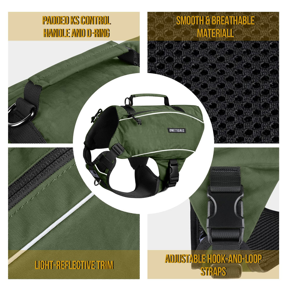 ONETIGRIS top handle aids easy lifting in and out of car
