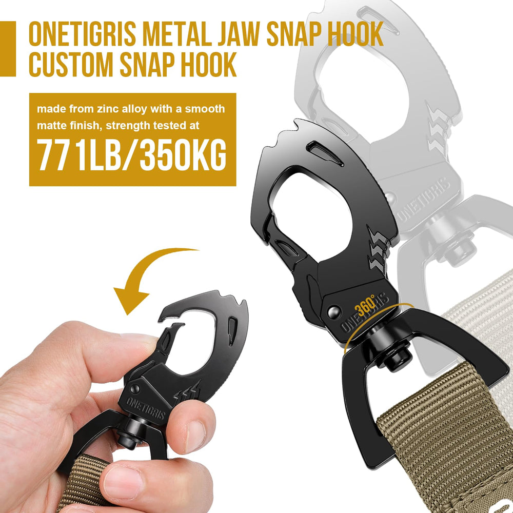 OneTigris 1000D nylon leash highlighting durability and lightweight feel.