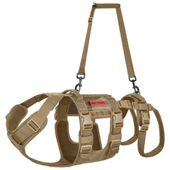 OneTigris breathable dog lift harness front view supports mobility for large dogs