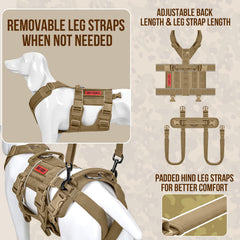 OneTigris lift harness with leg support and lifting strap demonstrates adjustable mobility aid