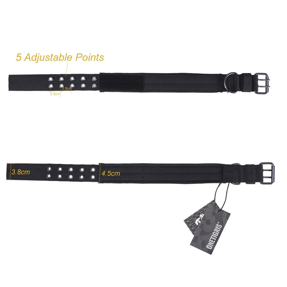 OneTigris size M collar suitable for medium dogs with defined neck measurements.
