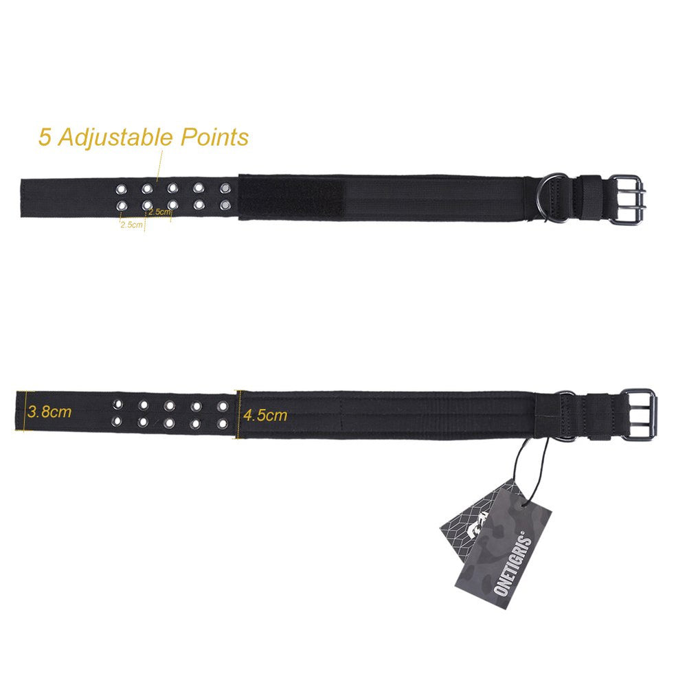 OneTigris size M collar suitable for medium dogs with defined neck measurements.