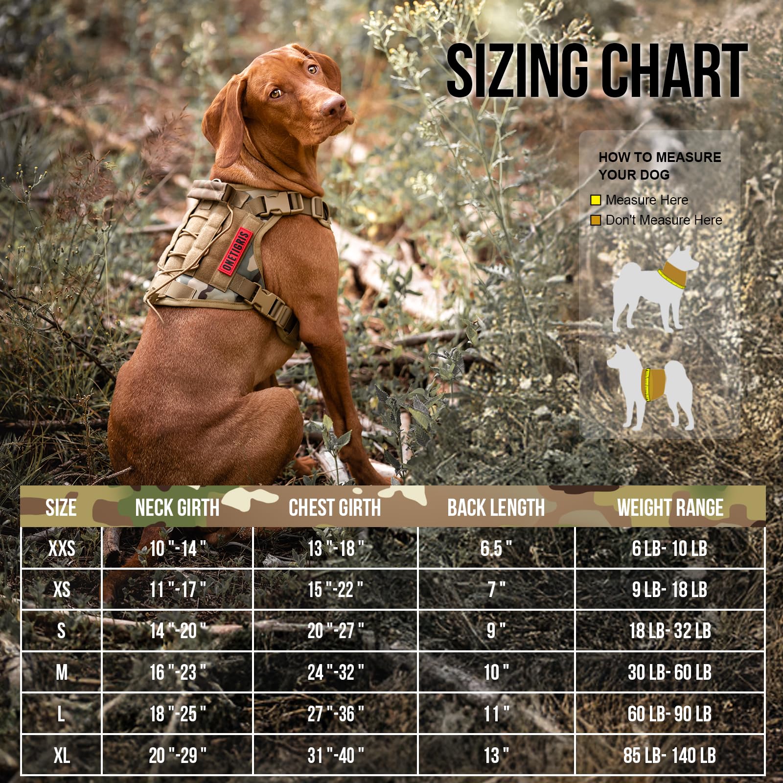 OneTigris dog harness front leash attachment aids training and daily walks.