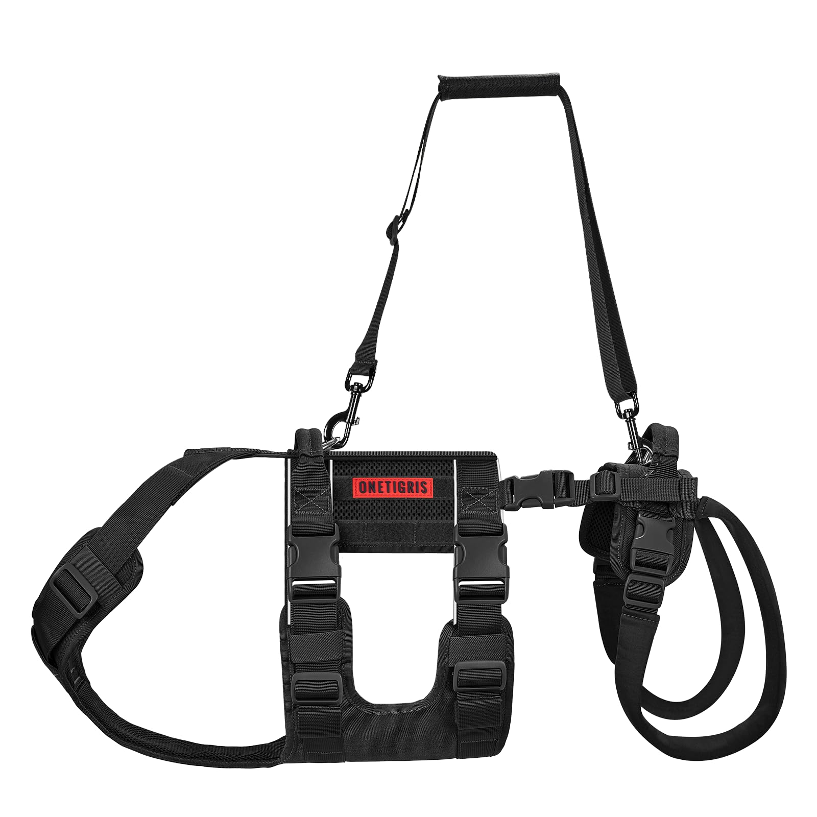 OneTigris harness features easy setup and interchangeable components.
