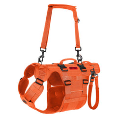 OneTigris Dog Lift Harness front view with multiple handles for controlled lifting and mobility aid