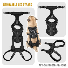 OneTigris dog lift harness hind-leg support close-up with padding to prevent chafe