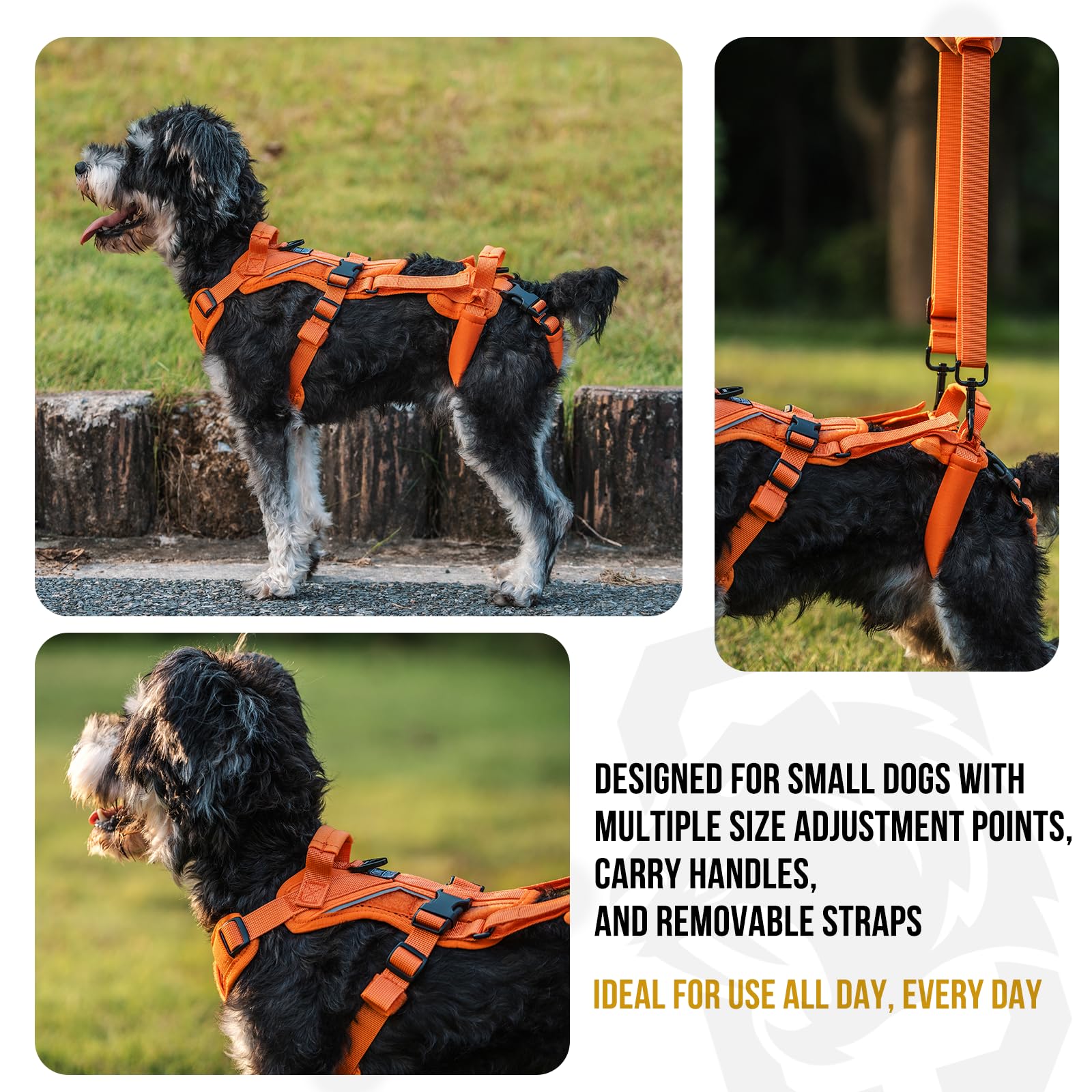 OneTigris dog lift harness lifting strap convenient for stairs and mobility tasks