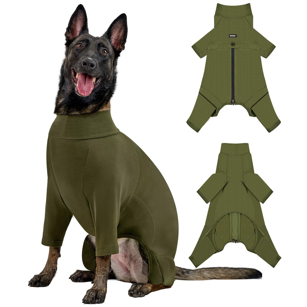 OneTigris dog pajamas fabric closeup shows breathable modal fleece for cozy warmth.