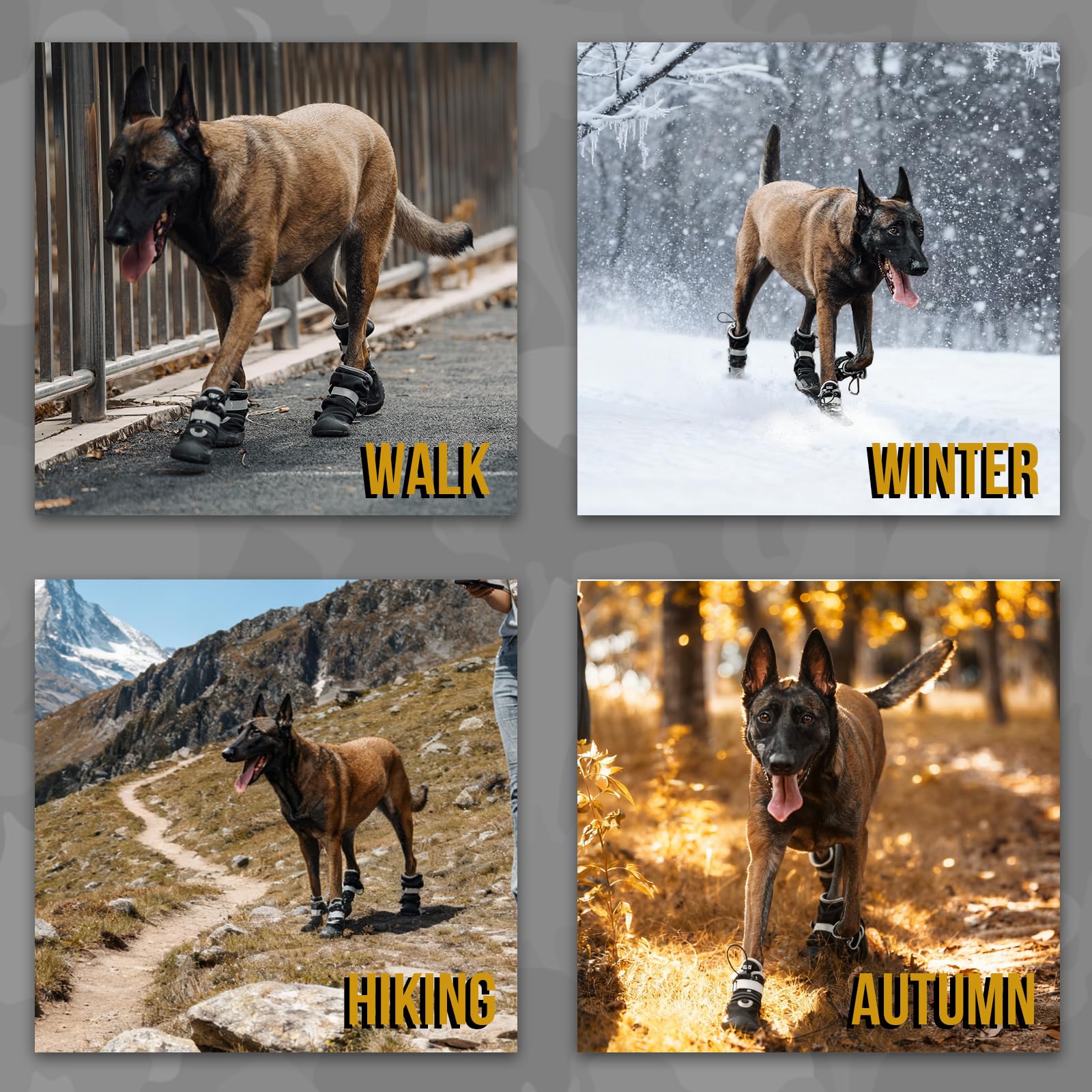 OneTigris dog shoes size range helps find a comfortable fit