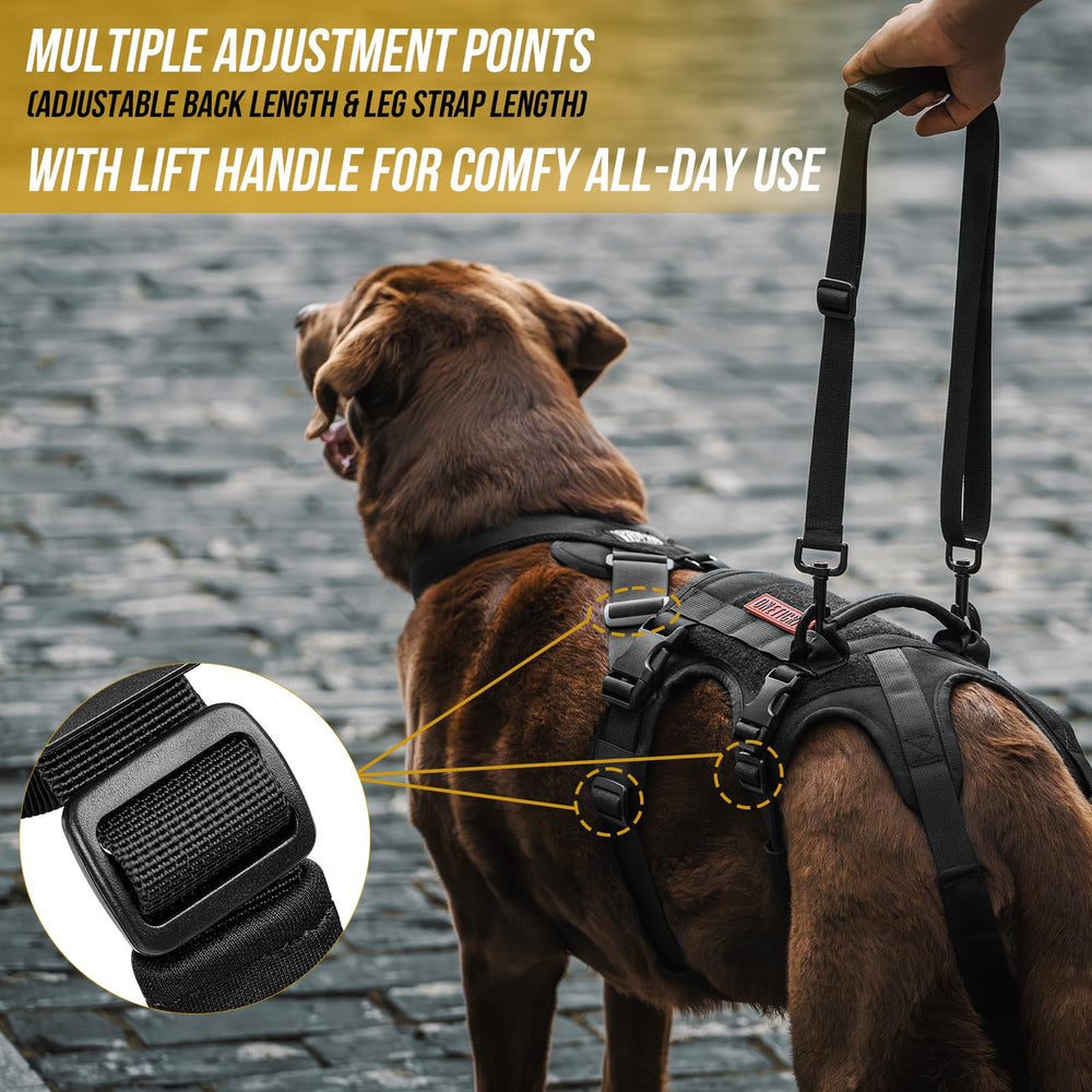 OneTigris dog harness padded lining reduces chafing during extended wear.